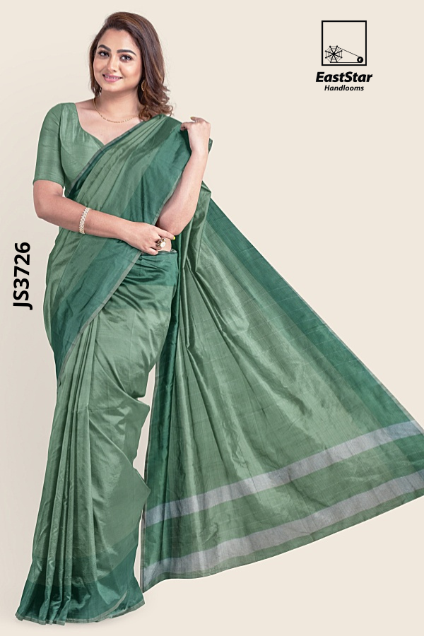 Sage Green  Handloom Silk Saree JS3726