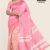 Soft Pink Peach Rose Handloom Silk Saree JS3732