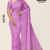 Lavender Pink   Handloom Silk Saree JS3745