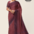 Burgundy Handloom Silk Saree JS3756