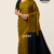 Olive Mustard  Handloom Silk Saree JS3767