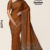 Copper Brown Handloom Silk Saree JS3774
