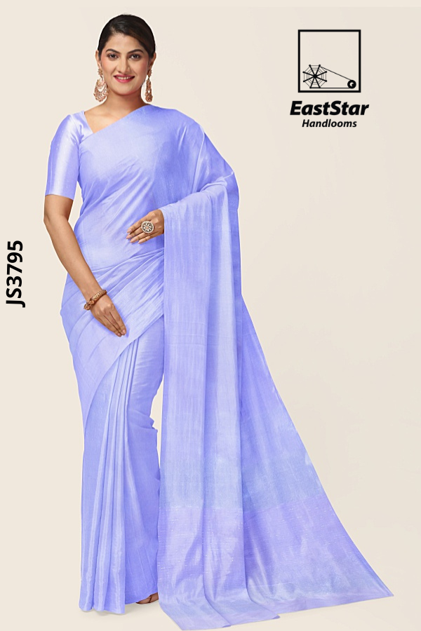 Light lavender  Handloom Silk Saree JS3795