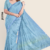 ICE Sky blue Handloom Silk Saree JS3796