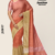 Peach coral Handloom Silk Saree JS3817