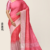 Pink gradient satin Handloom Silk Saree JS3819