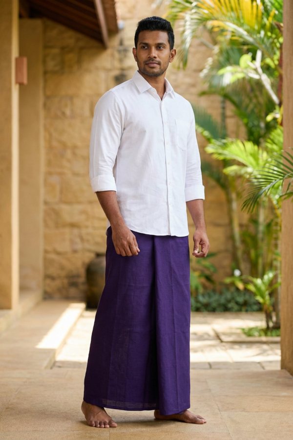 Purple Handloom  SAPTA Sarong CS3938