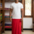 Red Handloom SAPTA Sarong CS3947