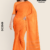 Orange  Handloom Cotton Saree DC3549