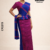 Blue pink Handloom Premium Jacquard Cotton Saree CP2215