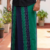 Blue with Green  SAPTA Handloom Cotton Sarong CS3076