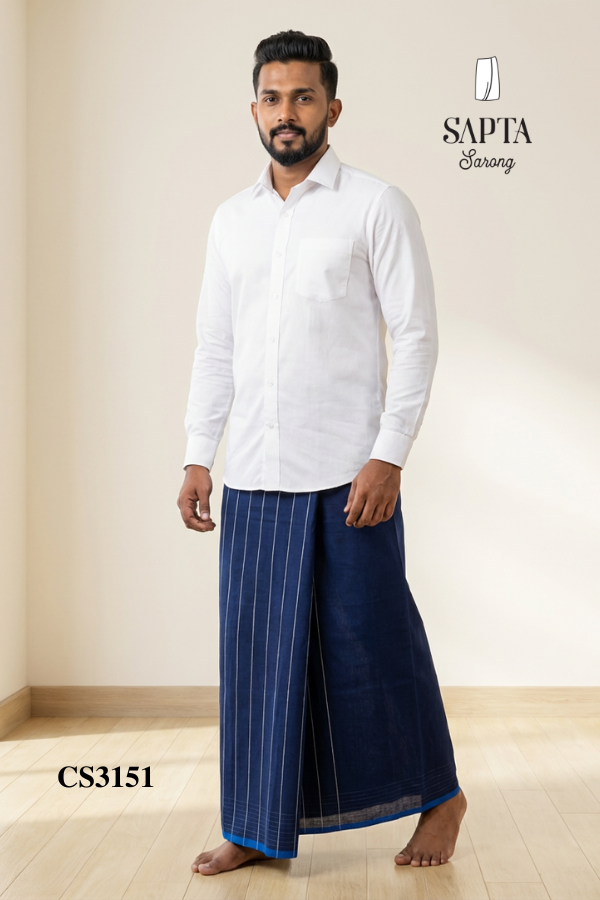 Blue Handloom SAPTA Sarong CS3151