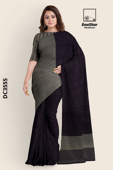 Two Tone Handloom Cotton Saree DC3555