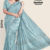 Ice Blue  Handloom Silk Saree JS3744