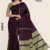Burgundy Handloom Silk Saree JS3816