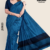 Two Tone Blue Handloom Silk Saree JS3823