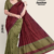 Two Tone Maroon Handloom silk Saree JS3842