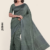 Deep Sage green  Handloom silk Saree JS3844