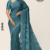 Teal Green Handloom silk Saree JS3848