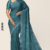 Teal Green Handloom silk Saree JS3848