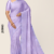 Light lavender Handloom Silk Saree JS3863