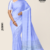 Pastel blue Handloom Silk Saree JS3891