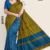 Olive Teal   Handloom Silk Saree JS3915