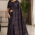 Deep brown Handloom Cotton Saree BC1324