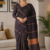 Deep Brown Handloom Cotton Saree BC1572