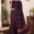 Deep Plum Handloom Cotton Saree BC1573