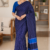 Navy Blue Handloom Cotton Saree BC1731