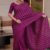 Deep Magenta  Handloom Cotton Saree BC2469