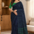 Navy Blue Handloom Cotton Saree BC2618