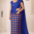 Royal blue Handloom Premium Jacquard Cotton Saree CP3022