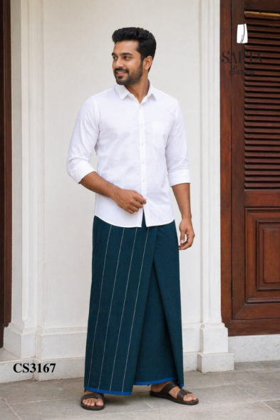 Deep Green  Handloom SAPTA Sarong CS3167