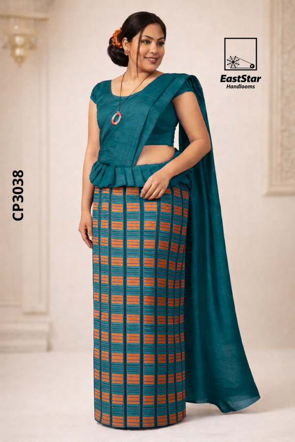 Green Handloom Premium Jacquard Cotton Saree CP3038 Green Handloom Premium Jacquard Cotton Saree CP3038
