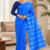 Blue Handloom Cotton Saree DC3566