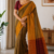 mustard orange Tone  Handloom Cotton  Saree DC3680