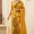 Yellow  Embroidery Cotton Saree EMC2212