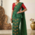 Green  Handloom Embroidery cotton Saree EMC2216
