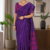 Purple  Handloom Silk Saree JS3747