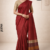 Maroon Handloom  Silk Saree JS3761