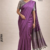 Onion purple  Handloom Silk Saree JS3781
