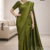 Green Handloom Silk Saree JS3856