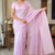 pastel pink Handloom Silk Saree JS3877