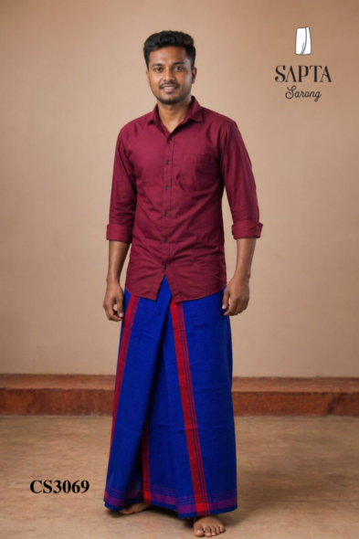 Blue Handloom SAPTA Sarong CS3069