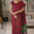 Red Handloom Cotton Saree BC1290