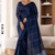 Navy Blue Handloom Cotton Saree BC1313