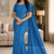 Blue  Handloom Cotton Saree BC1800