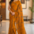 Mustard Orange Handloom Cotton Saree BC1919